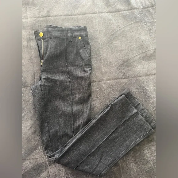 Escada Womens Mid-Rise Wide Leg Jeans size 36 US 6 Inseam 31 - Picture 3 of 11